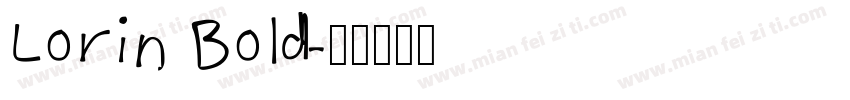 Lorin Bold字体转换